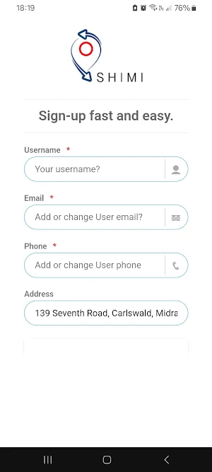 SHIMI - Book, Load, Deliver Screenshot 1