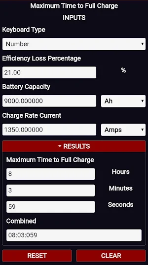 Battery Calculator All in One Complete PRO Edition Screenshot 1