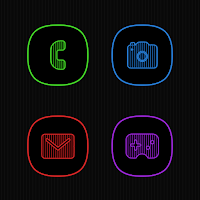 Vertical Colors Lines Icons
