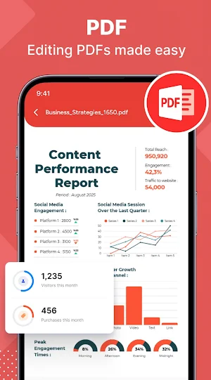PDF Viewer - Document Reader Screenshot 1