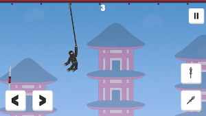 Ninja Rope: Swinging Game Screenshot 1