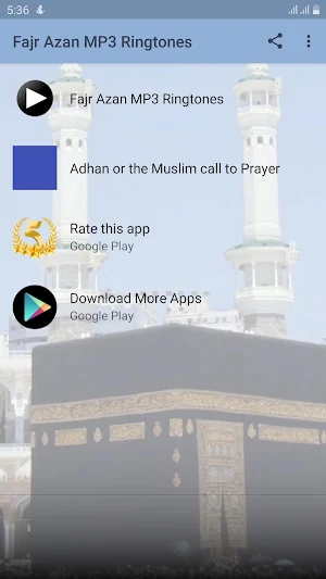 Fajr Azan MP3 Ringtones Screenshot 0