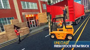 Truck Driving:Supermarket Transporter–Simulator 3D Screenshot 3