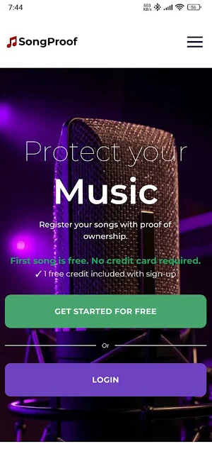 SongProof Screenshot 0