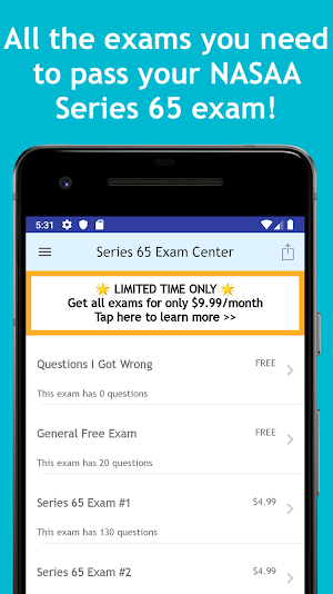 Series 65 Exam Center: NASAA Series 65 Test Prep Screenshot 2