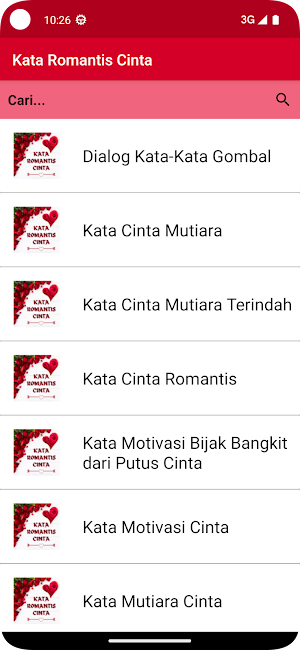 Kata Romantis Cinta Screenshot 0