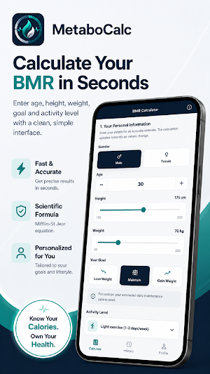 MetaboCalc: BMR Calculator Screenshot 0
