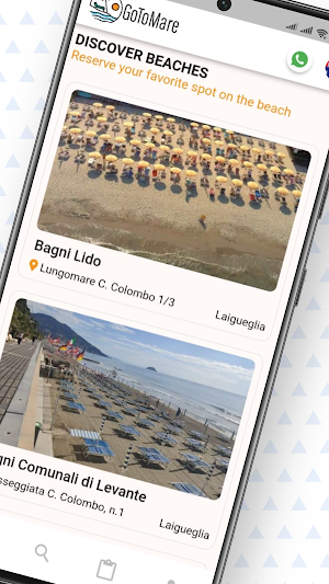 GoToMare beach booking Screenshot 1