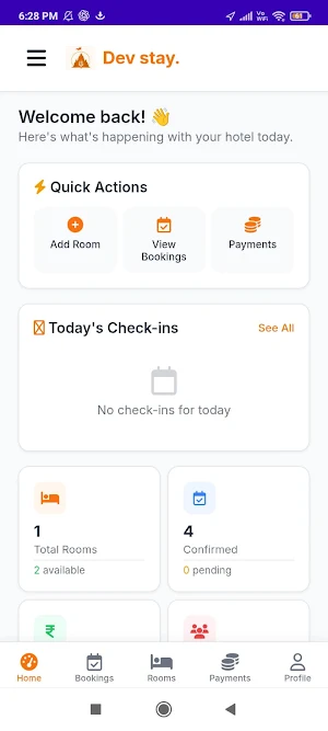 Devstay partner Screenshot 2