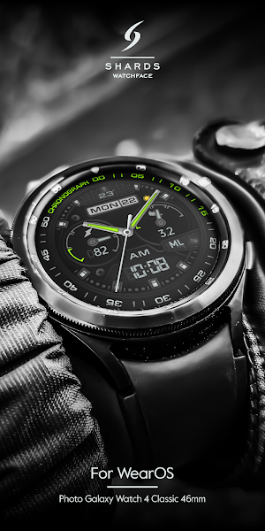 SH013 Watch Face, WearOS watch Screenshot 2