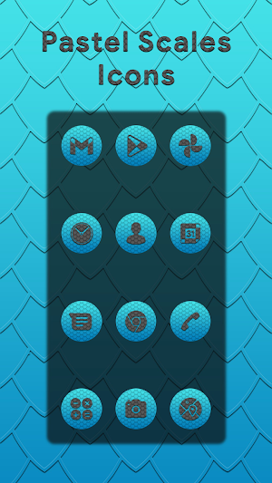 Scales Gray On Blue Icons Screenshot 0