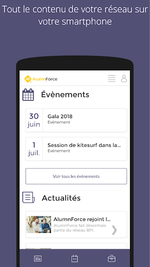 Alumnforce Demo Screenshot 1