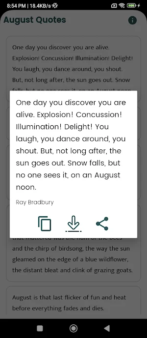 August Quotes and Sayings Screenshot 3