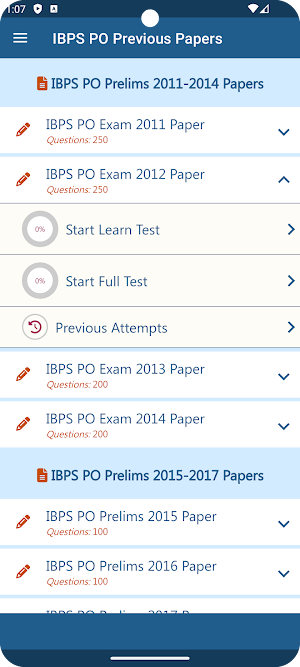 Bank Exam Papers Screenshot 3