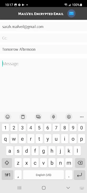 MailVeil Encrypted Email Screenshot 3