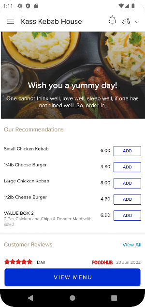 Kass Kebab House Screenshot 2