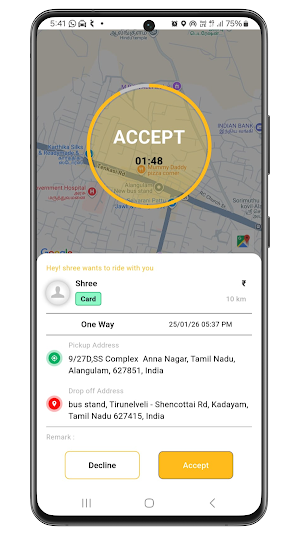 Eatzy - Driver Screenshot 1