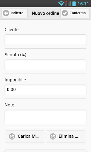 Gestione Ordini Screenshot 1