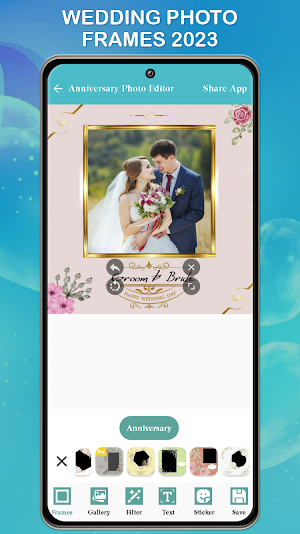 Anniversary Photo Frame Maker Screenshot 1