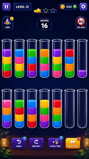 Color Tube Sort Puzzle Screenshot 3