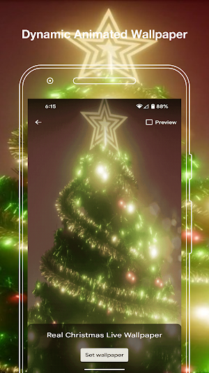 Real Christmas Live Wallpaper Screenshot 1