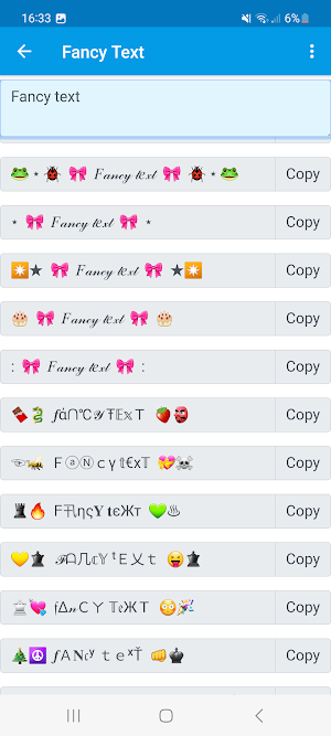 Fancy Text Screenshot 2