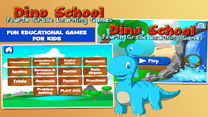 Dino 4th Grade Learning Games Screenshot 0
