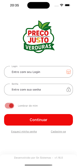 Preço Justo Verduras Screenshot 0