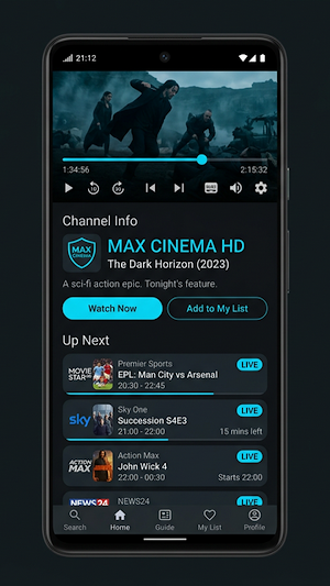Quick IPTV Player - Live TV Screenshot 2