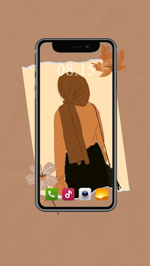 anime hijab wallpaper Screenshot 2