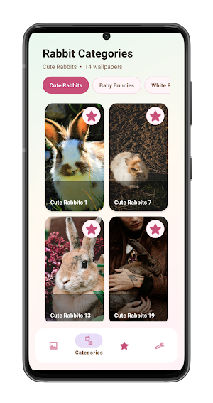 Cute Rabbit Wallpapers Screenshot 1
