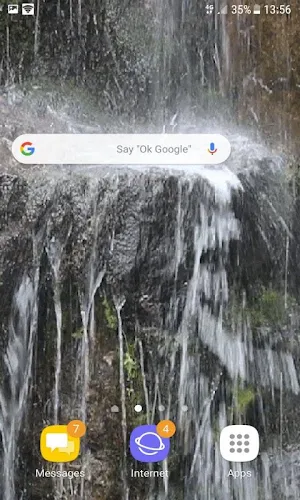 Water On Rock LWP Screenshot 1