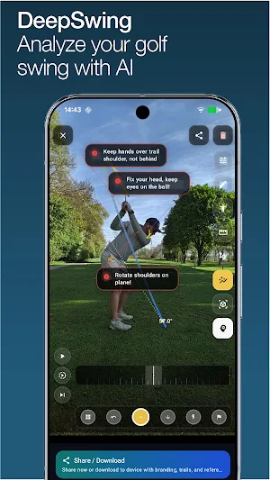 DeepSwing Golf Swing Analyzer Screenshot 0