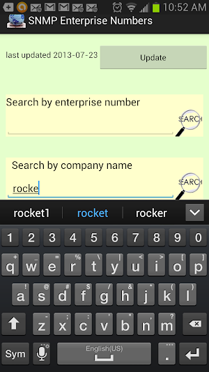 SNMP Enterprise Numbers Screenshot 1