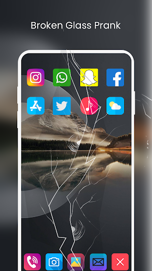 Broken Screen Prank Wallpaper Screenshot 0