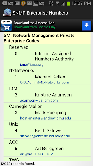SNMP Enterprise Numbers Screenshot 3