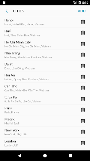 Viet Nam Weather Screenshot 3