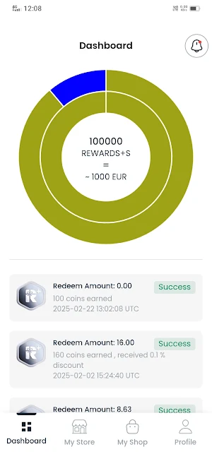 RewardsPlus for Merchant Screenshot 1