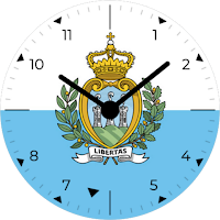 San Marino Analog Watch Face