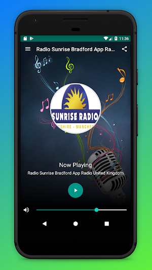 Sunrise Radio Bradford App UK Screenshot 0