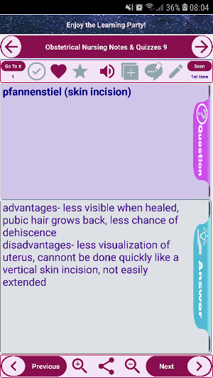 Obstetrical nursing Exam Revie Screenshot 0