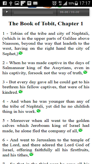 Audio Catholic Bible Screenshot 2