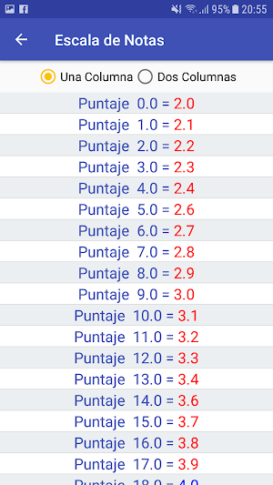 Escala de Notas Screenshot 1