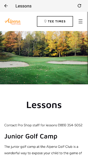 Alpena Golf Club Screenshot 2