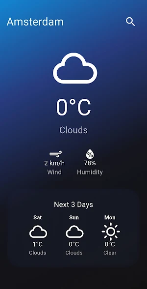 myWeather Screenshot 2