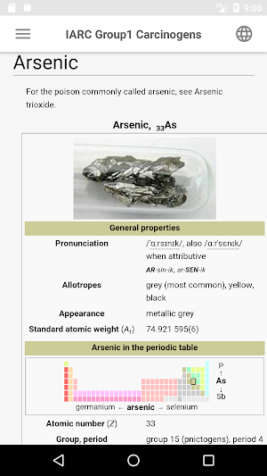 Carcinogens - IARC Group 1 car Screenshot 2