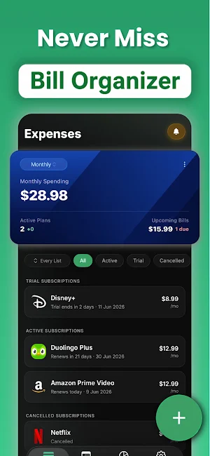 Bill Organizer - DueWise Screenshot 0