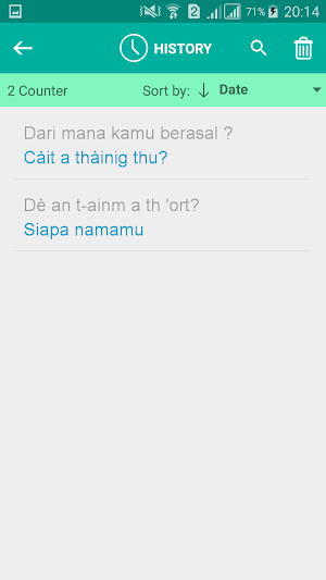 Scots Gaelic Indonesian Translator Screenshot 3