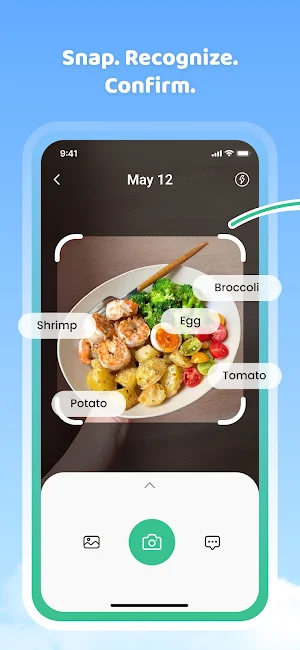 AI Calorie Counter: PixCalo Screenshot 1