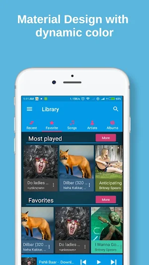 PlayDroid Music Player Screenshot 1